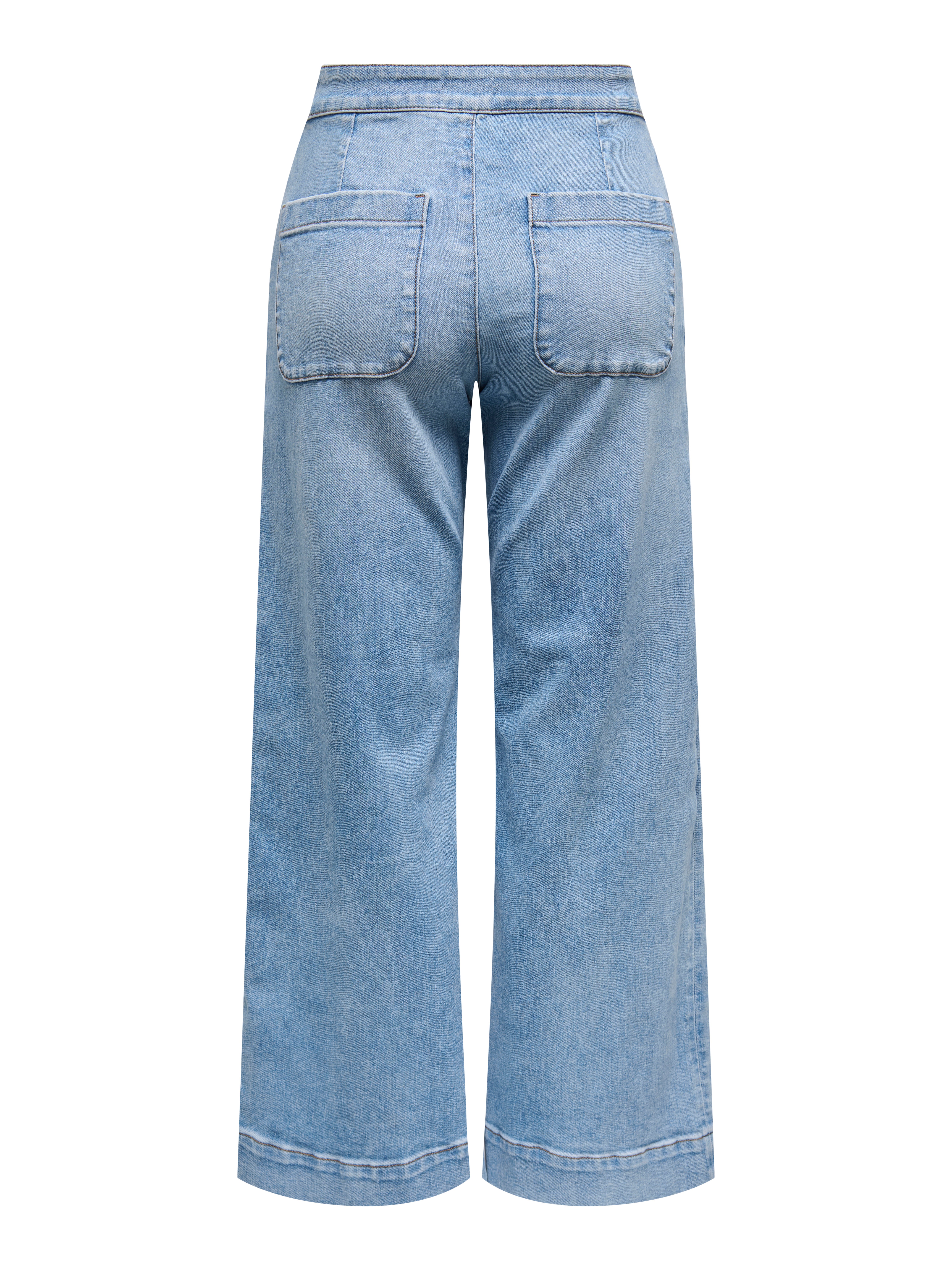 Thumbnail - Onlmadison Hohe Taille Weiter Cropped Beinschnitt Jeans