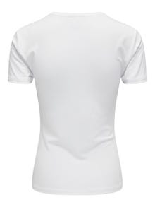 ONLY Regular fit O-hals Top -White - 15339569