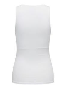 ONLY Regular fit Vierkante hals Top -White - 15339573