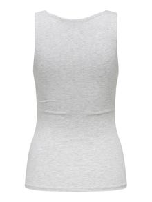 ONLY Reverseable sleeveless top -Light Grey Melange - 15339573