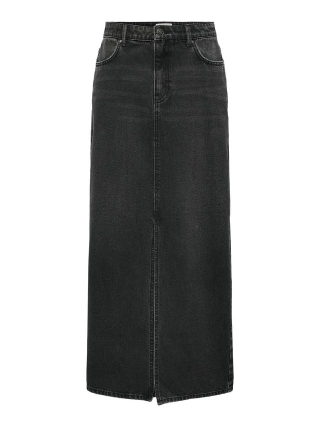 ONLY Long denim skirt with slit - 15339616