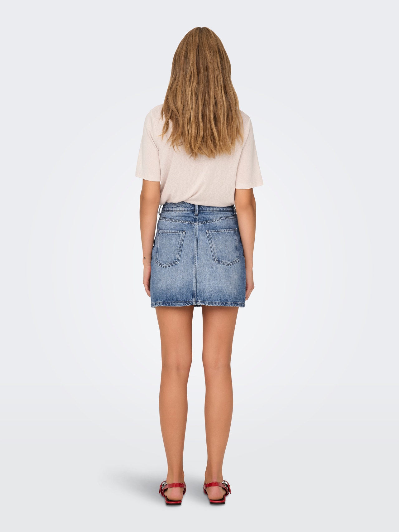 ONLY Mini denim skirt -Light Blue Denim - 15339630