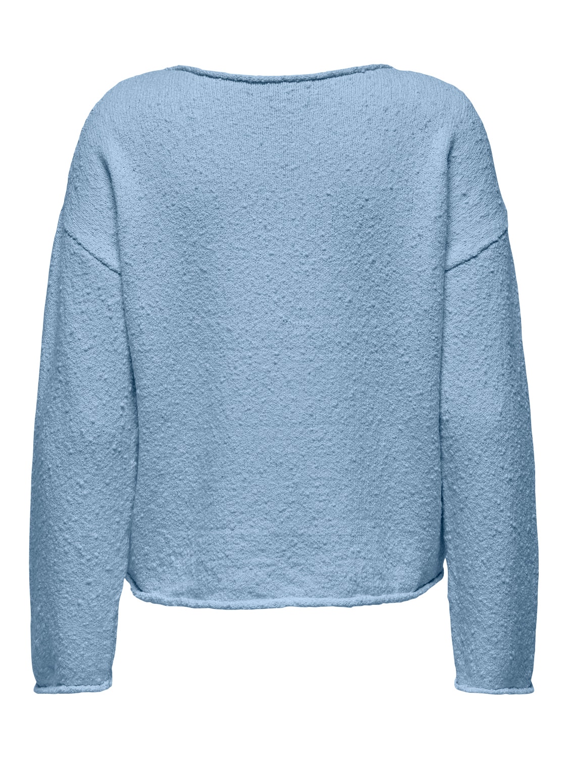 ONLY Tavapärane lõige Ümmargune kaelus Langetatud õlaosa Pullover -Soft Chambray - 15339651