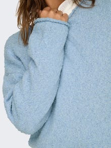 ONLY Tavapärane lõige Ümmargune kaelus Langetatud õlaosa Pullover -Soft Chambray - 15339651