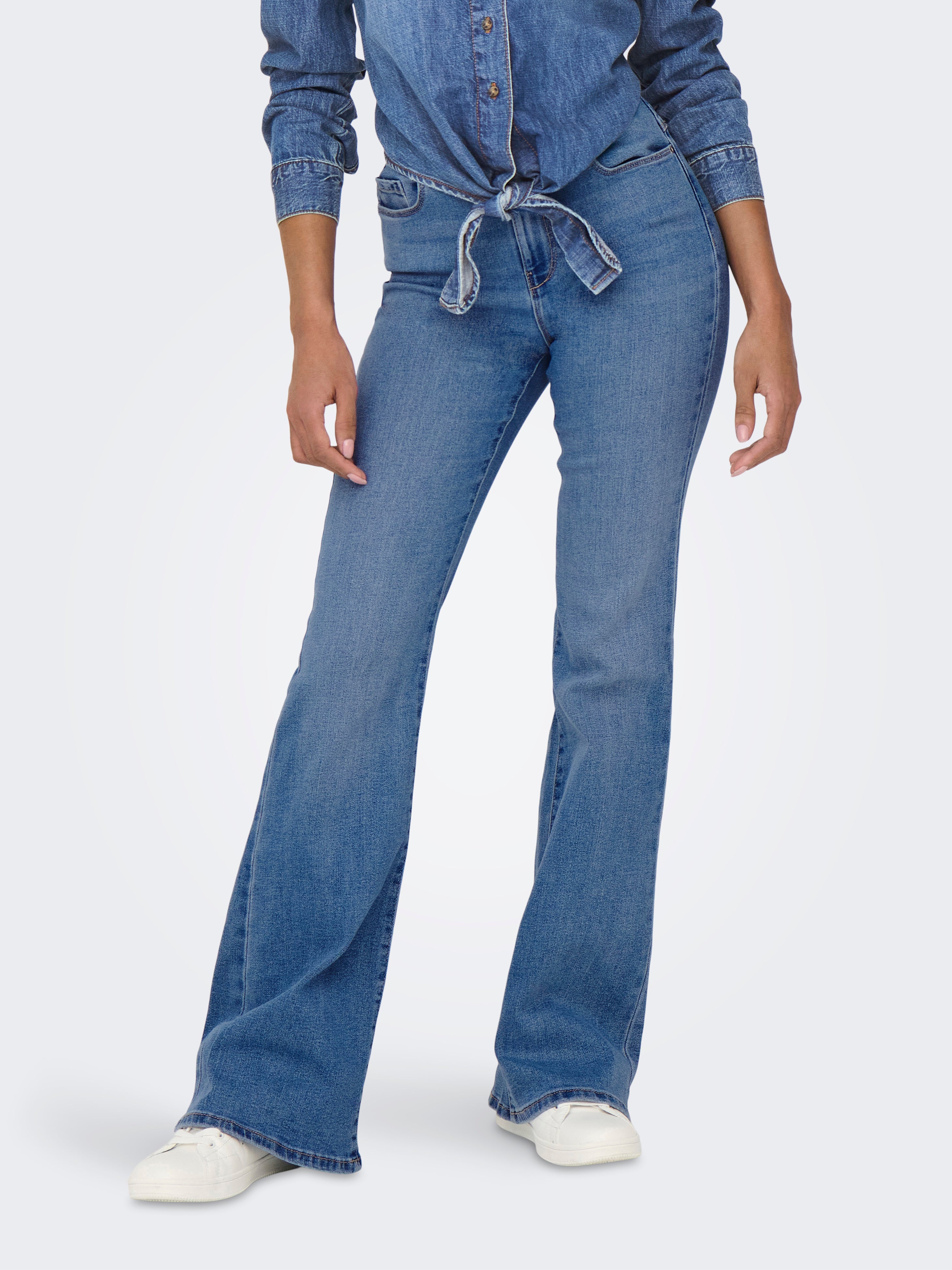 Onlhenni Hohe Taille Ausgestellt Jeans