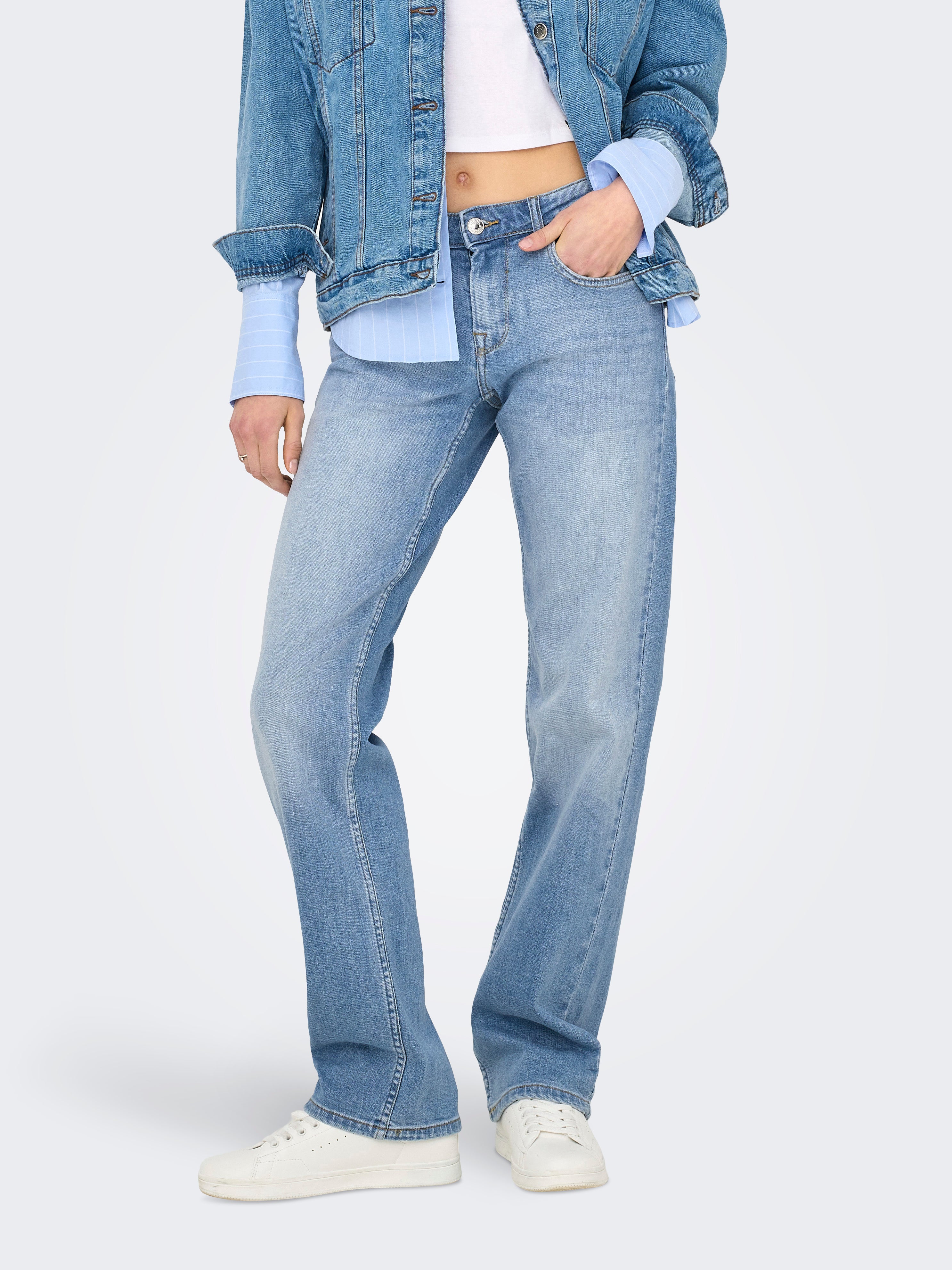 Thumbnail - Onllopez Niedrige Taille Karotte Jeans