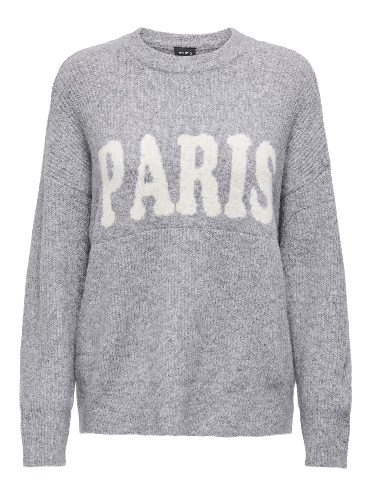 ONLY ONLJERICO Knitted pullover -Grey Melange - 15339731