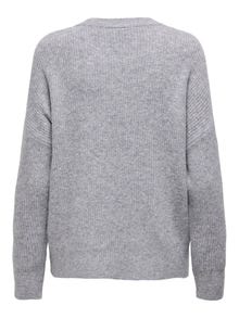 ONLY ONLJERICO Knitted pullover -Grey Melange - 15339731