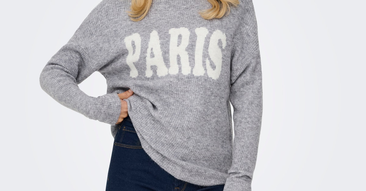 ONLJERICO Strickpullover Mittelgrau ONLY® - Main Image