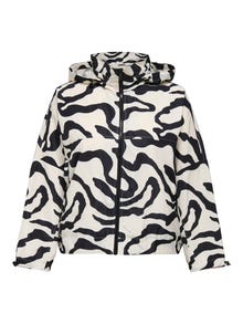 ONLY Hood w. Regulacija žica KRIVULJA Manžete s elastičnim vezom Jakna -Birch - 15339816