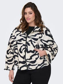 ONLY Hood w. Regulacija žica KRIVULJA Manžete s elastičnim vezom Jakna -Birch - 15339816