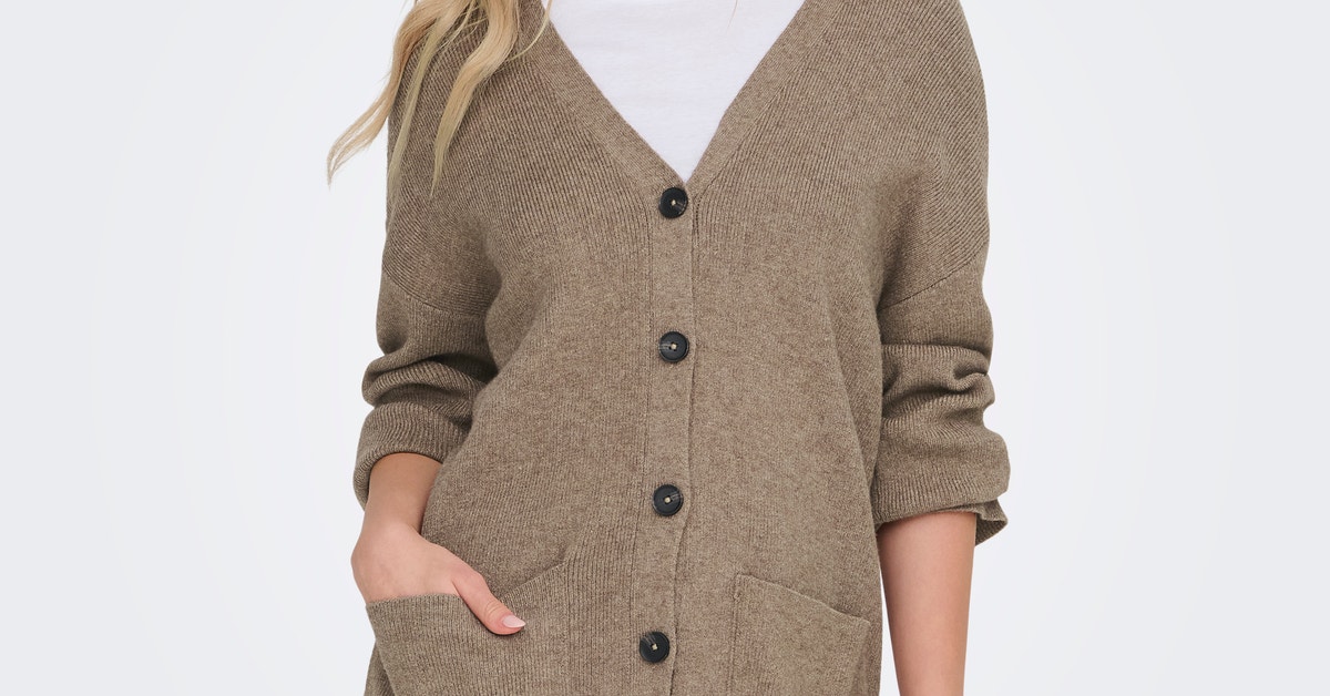 Saodimallsu Pull Tricot Femme Col V Manches Longues - Élégant Et Confortable Coupe Droite