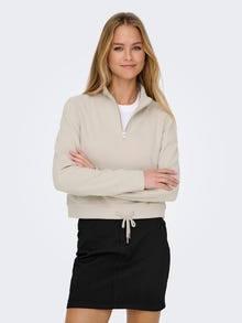 ONLY Tavapärane lõige Ümmargune kaelus Dressipluusid -Silver Gray - 15339866