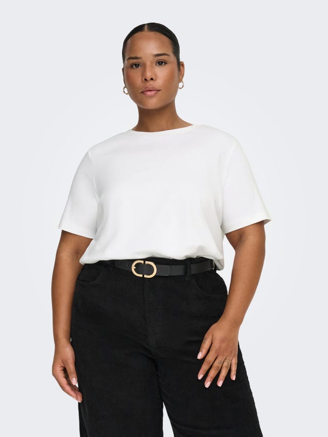 ONLY CARMAKOMA flared regular waist broek grijs ONLY CARMAKOMA flared regular waist broek grijs