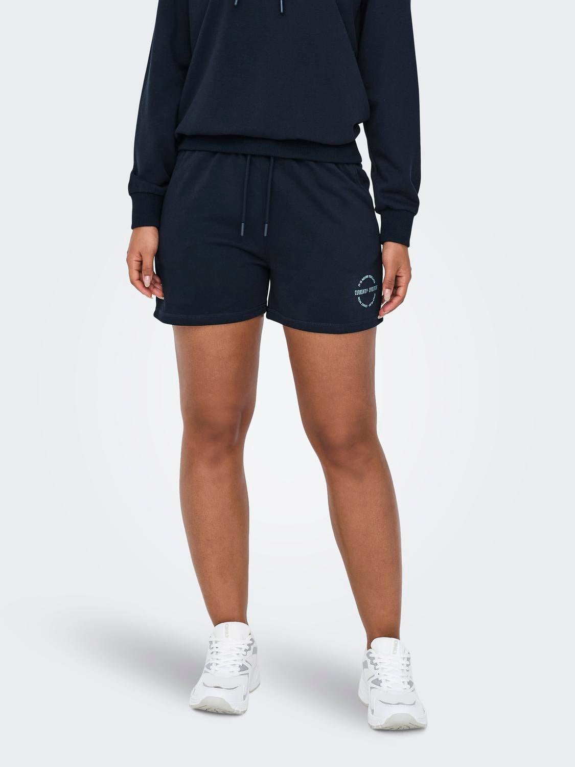 Onppica Hohe Taille Locker Geschnitten Sweat-shorts