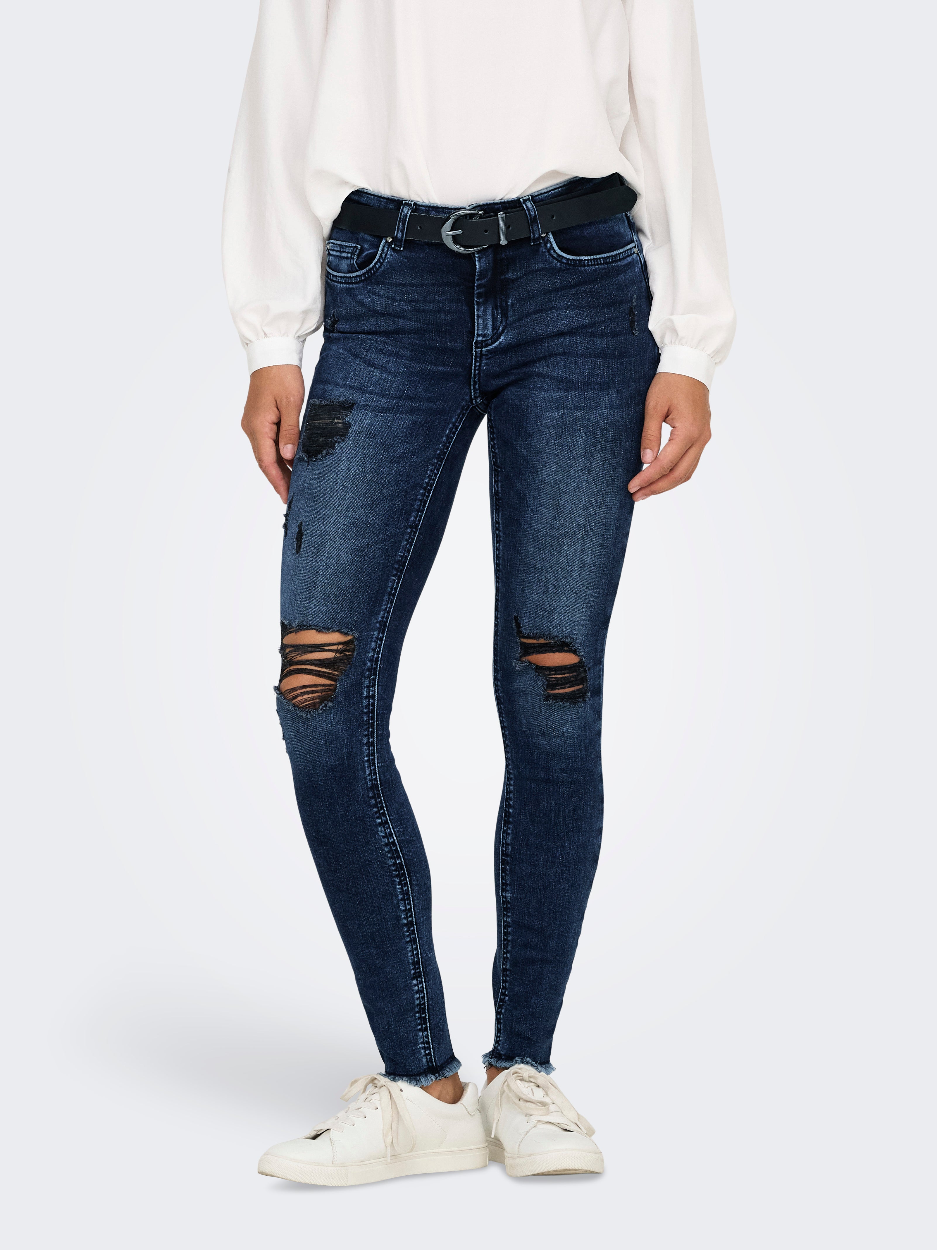 Onlblush Mittlere Taille Skinny Fit Jeans