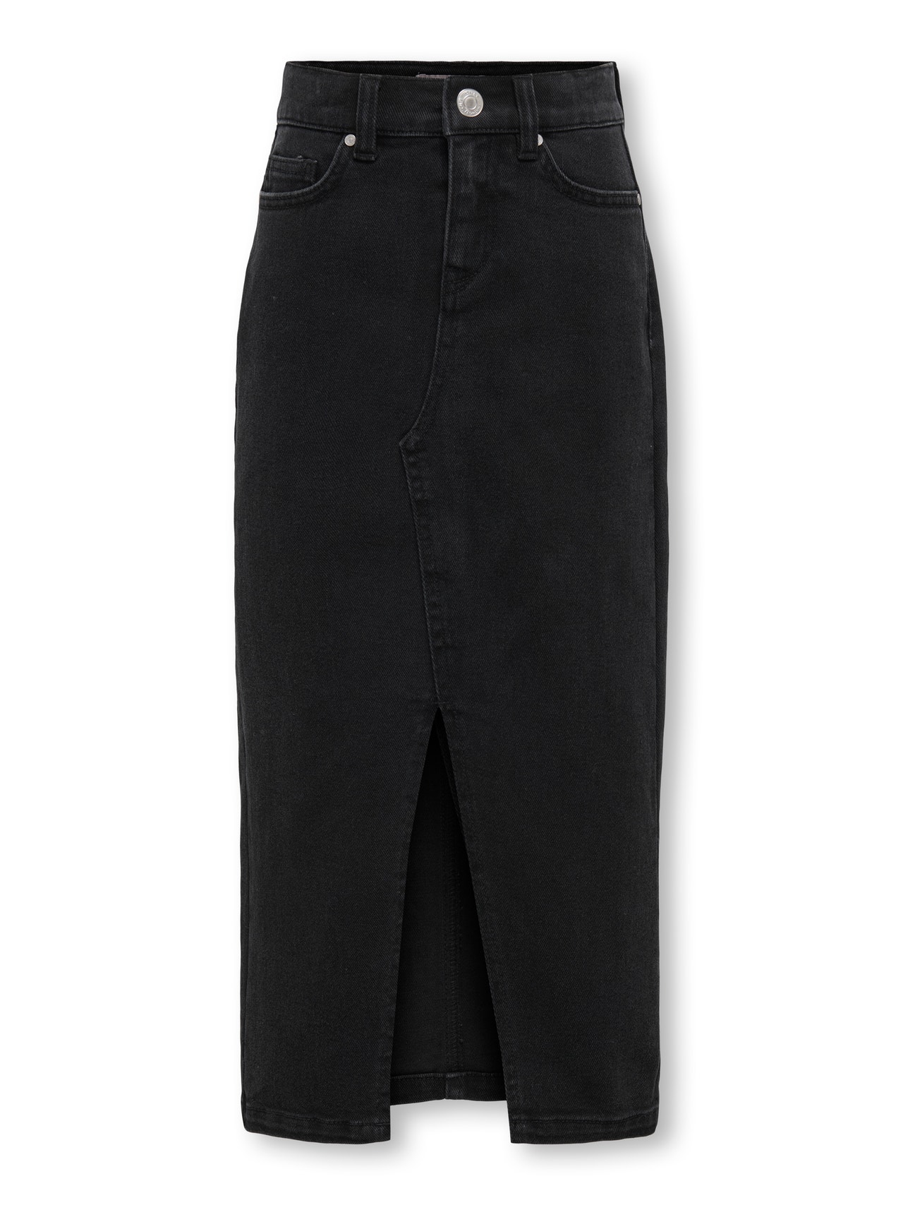 ONLY KOGSIRI Denim Midiskjørt -Washed Black - 15340696