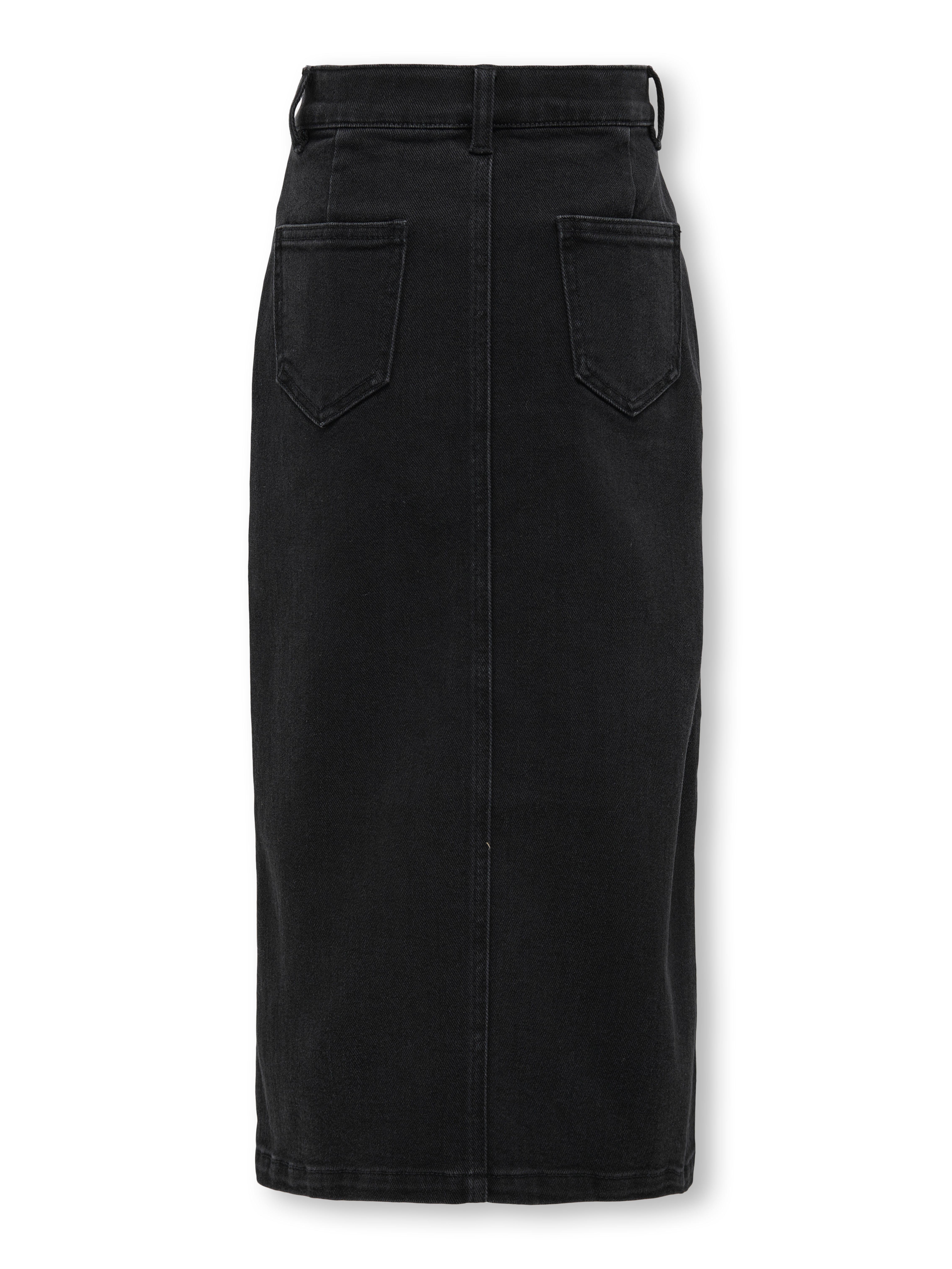 KOGSIRI Denim Midi skirt | Black | ONLY®