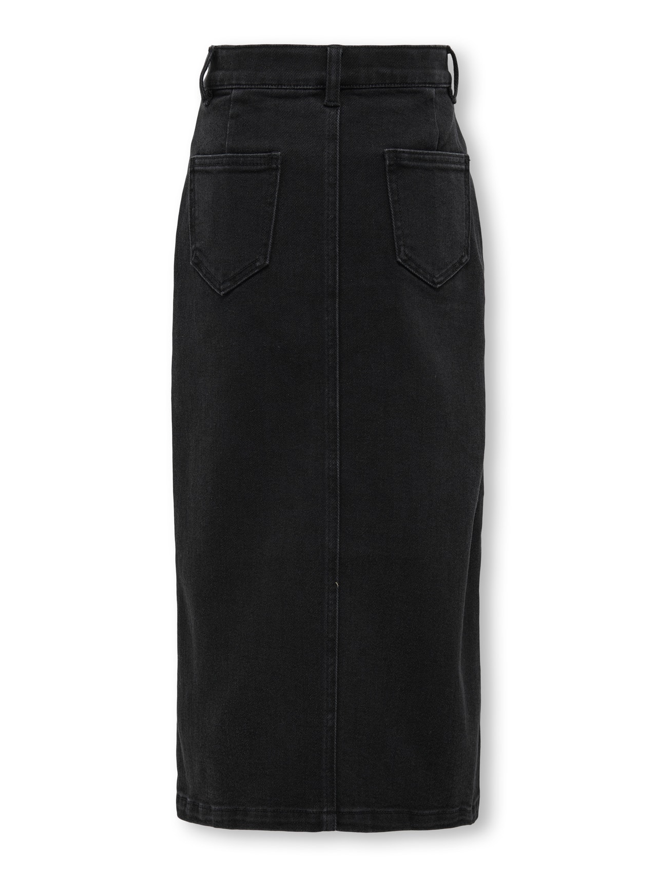 ONLY KOGSIRI Denim Midiskjørt -Washed Black - 15340696