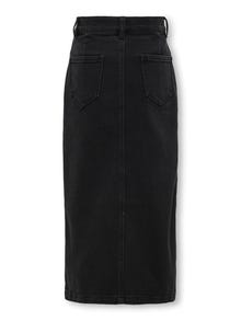 ONLY KOGSIRI Denim Midiskjørt -Washed Black - 15340696