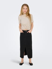 ONLY KOGSIRI Denim Midiskjørt -Washed Black - 15340696