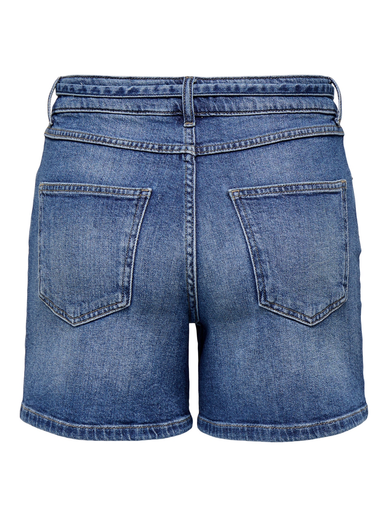 ONLY Normal geschnitten Mittlere Taille Shorts -Medium Blue Denim - 15340706