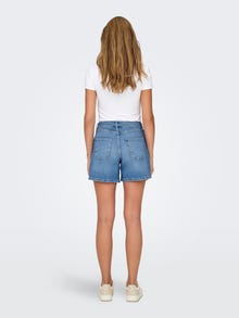 ONLY Denimshorts med bælte -Medium Blue Denim - 15340706