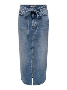 ONLY Jupe midi -Medium Blue Denim - 15340707