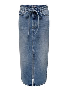 ONLY -ONLGIANNA Denim Midi sukně -Medium Blue Denim - 15340707