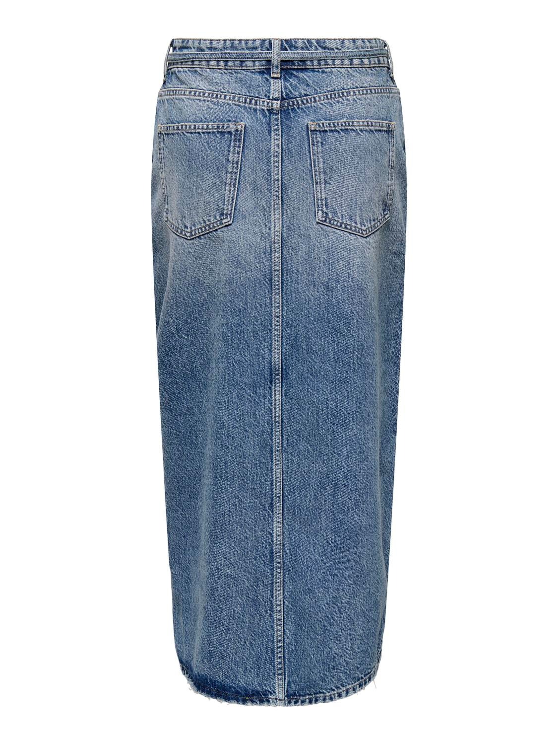 ONLY Jupe midi -Medium Blue Denim - 15340707