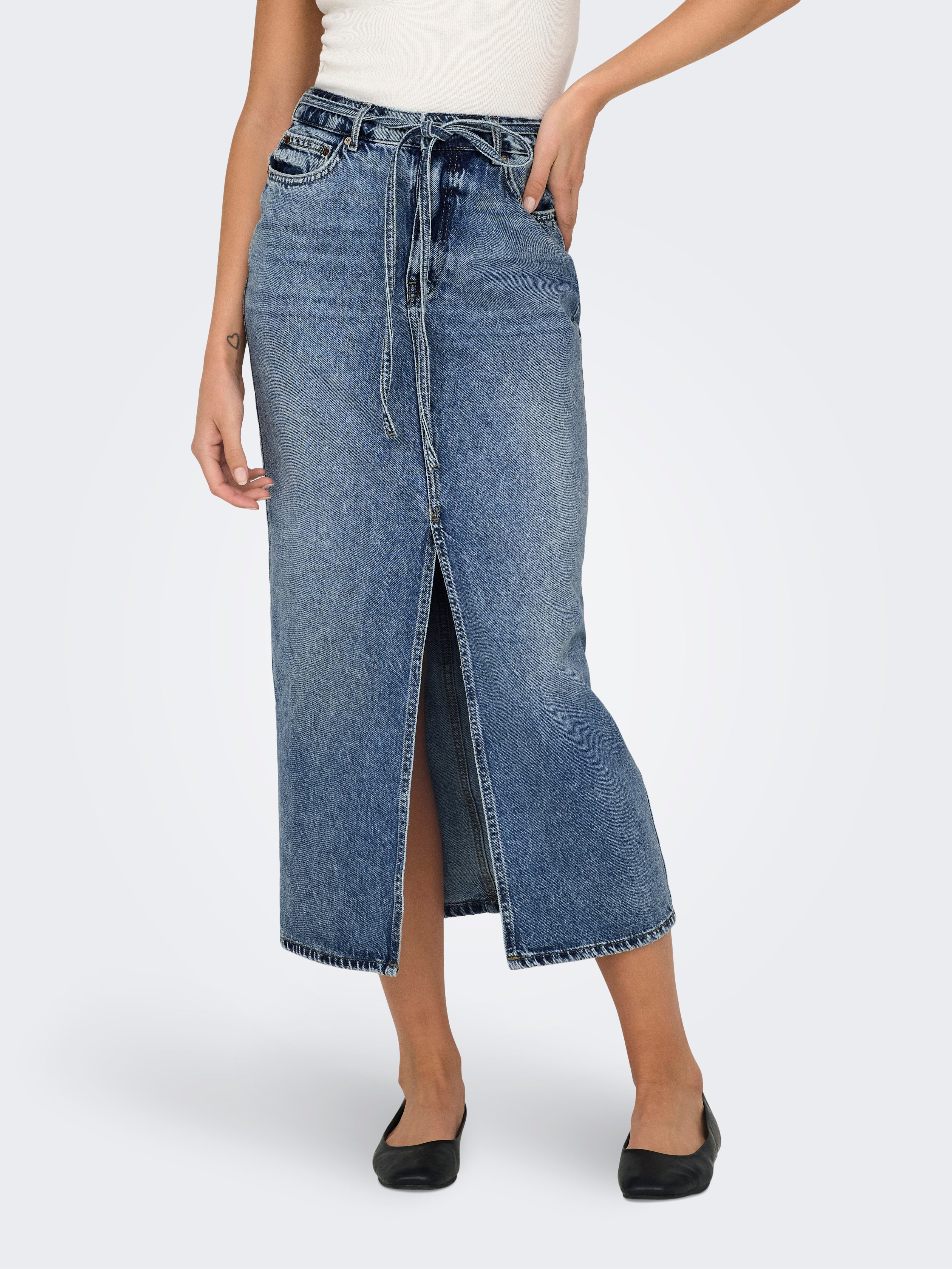 -onlgianna Denim Midirock