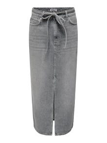 ONLY Jupe midi -Medium Grey Denim - 15340707