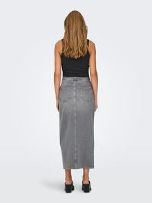 ONLY Jupe midi -Medium Grey Denim - 15340707