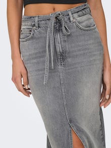 ONLY Jupe midi -Medium Grey Denim - 15340707