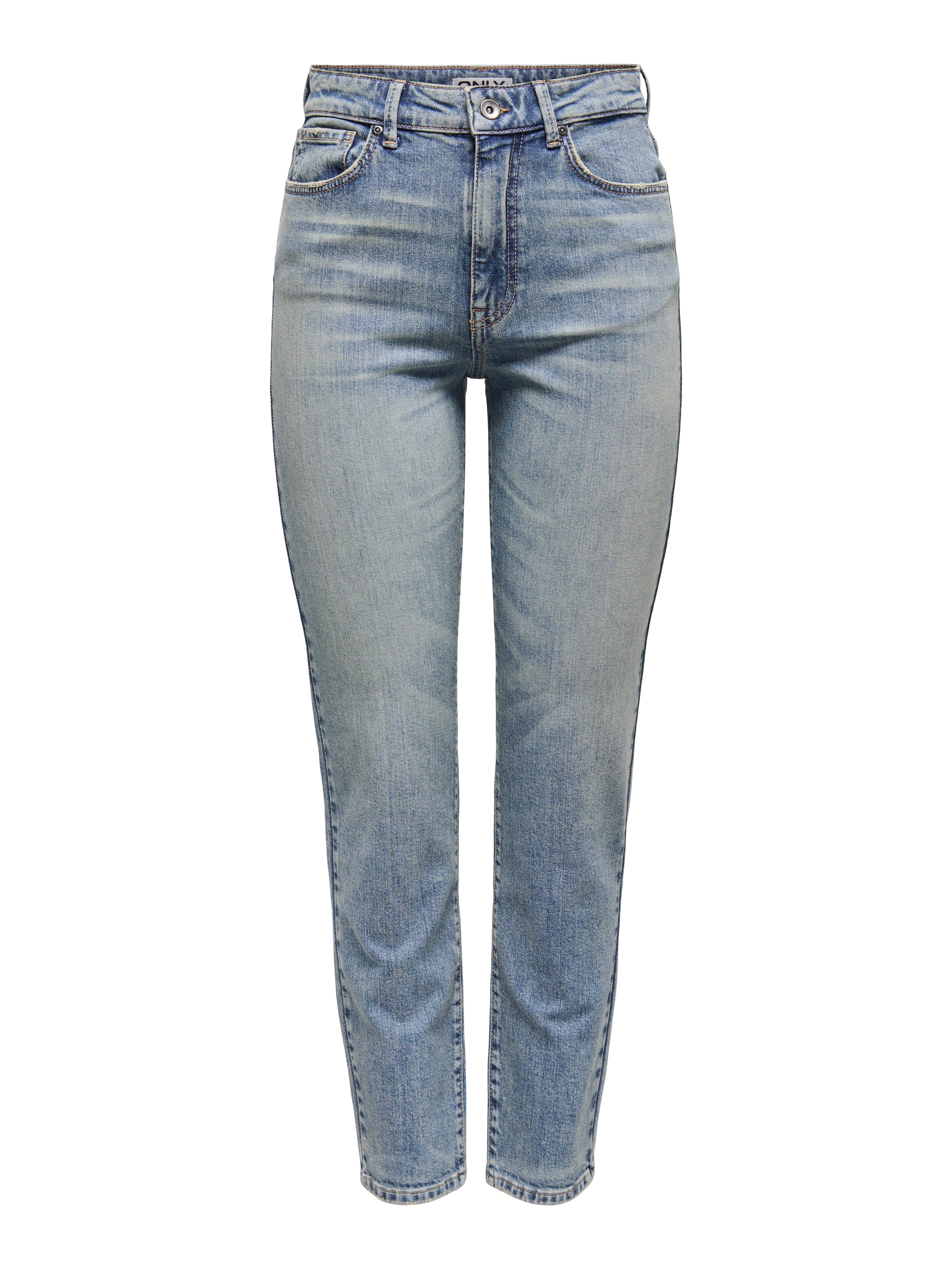 Thumbnail - Onlemily Hohe Taille Gerade Geschnitten Jeans