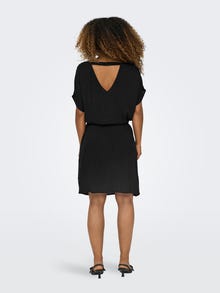 ONLY Regular Fit Round Neck Short dress -Black - 15340813