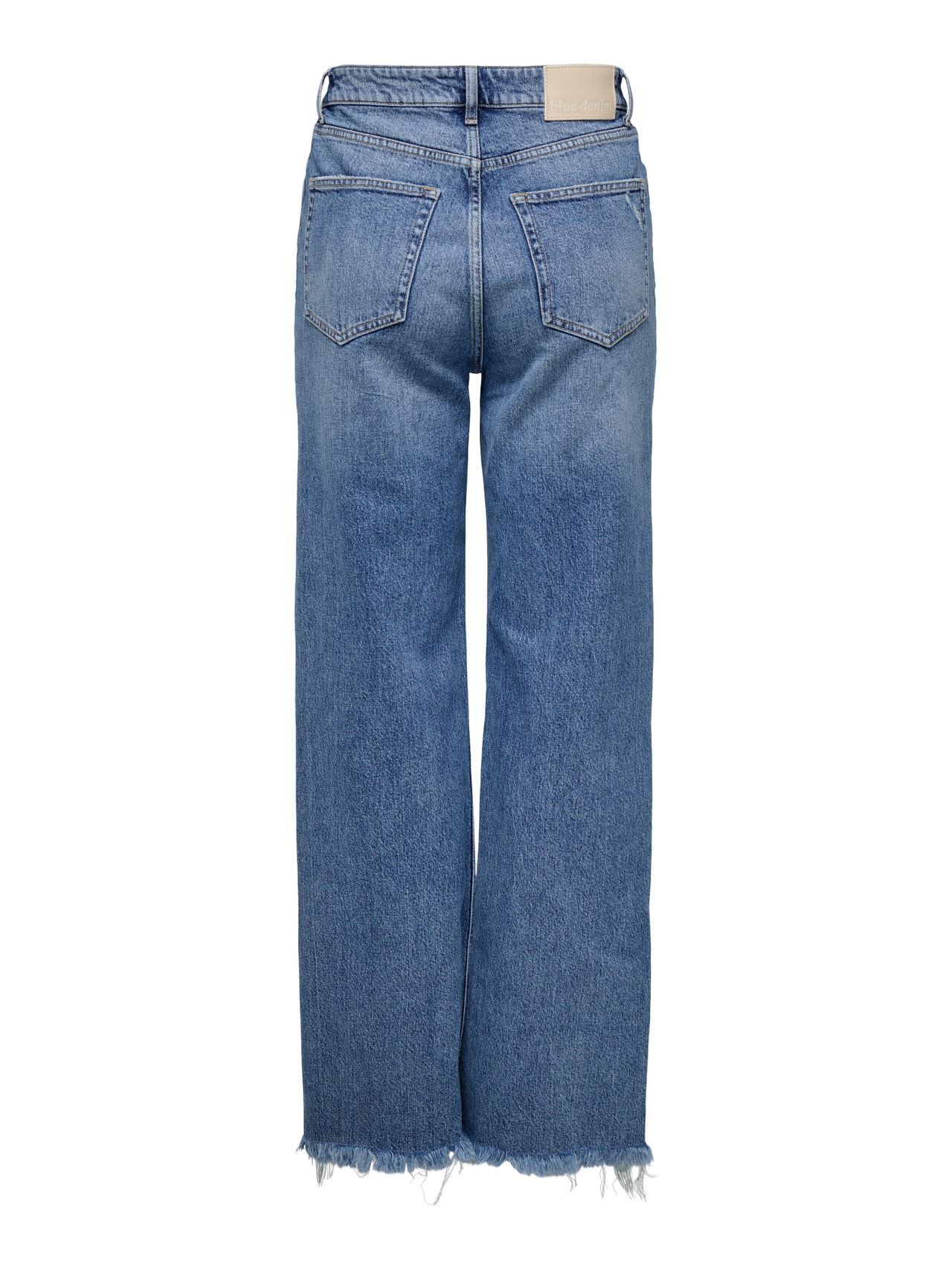 ONLY ONLJUICY High waist Wide leg fit Jeans -Medium Blue Denim - 15340855