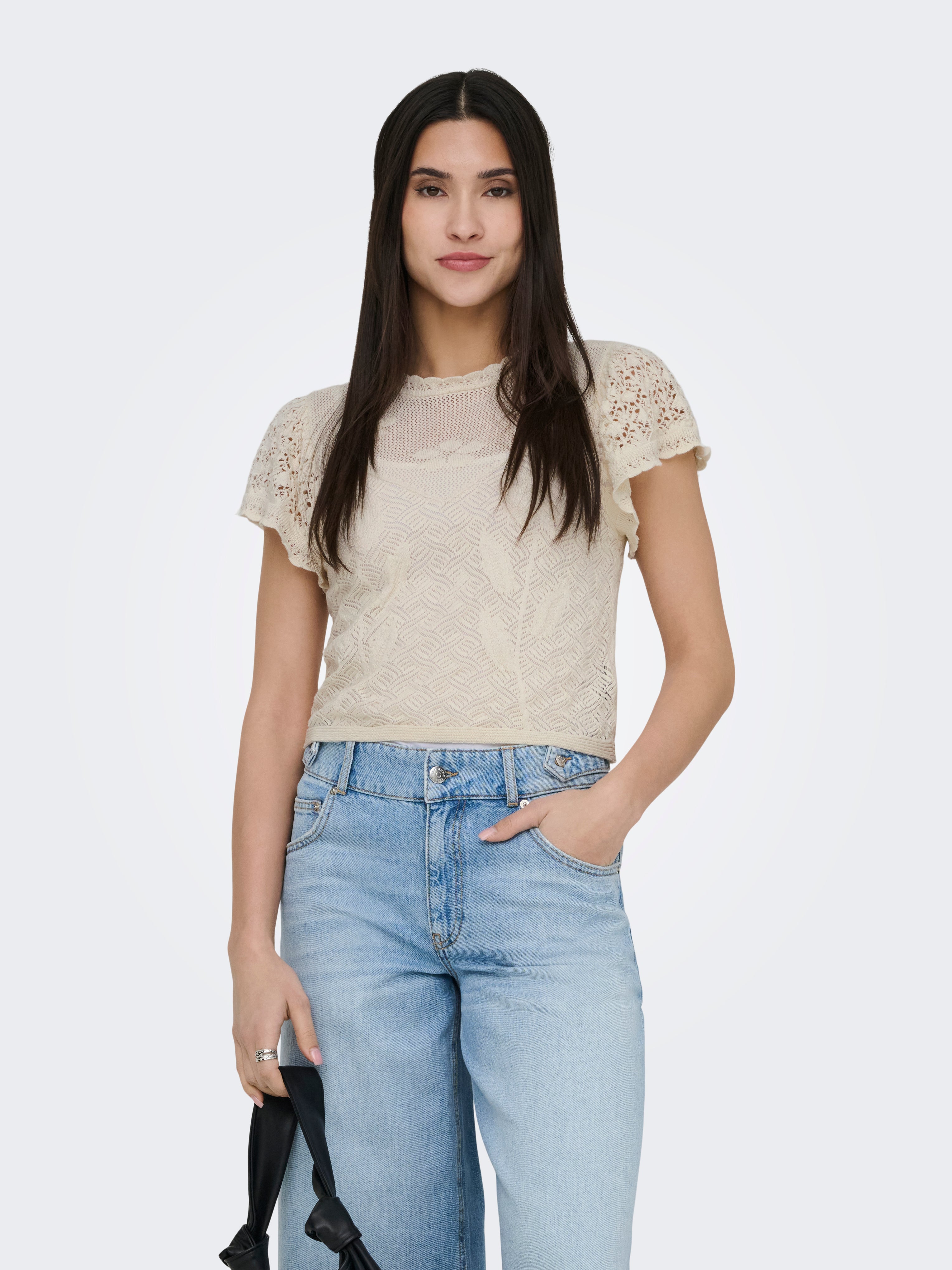 ONLESTRALLA Gestricktes Oberteil | Hellrosa | ONLY® 