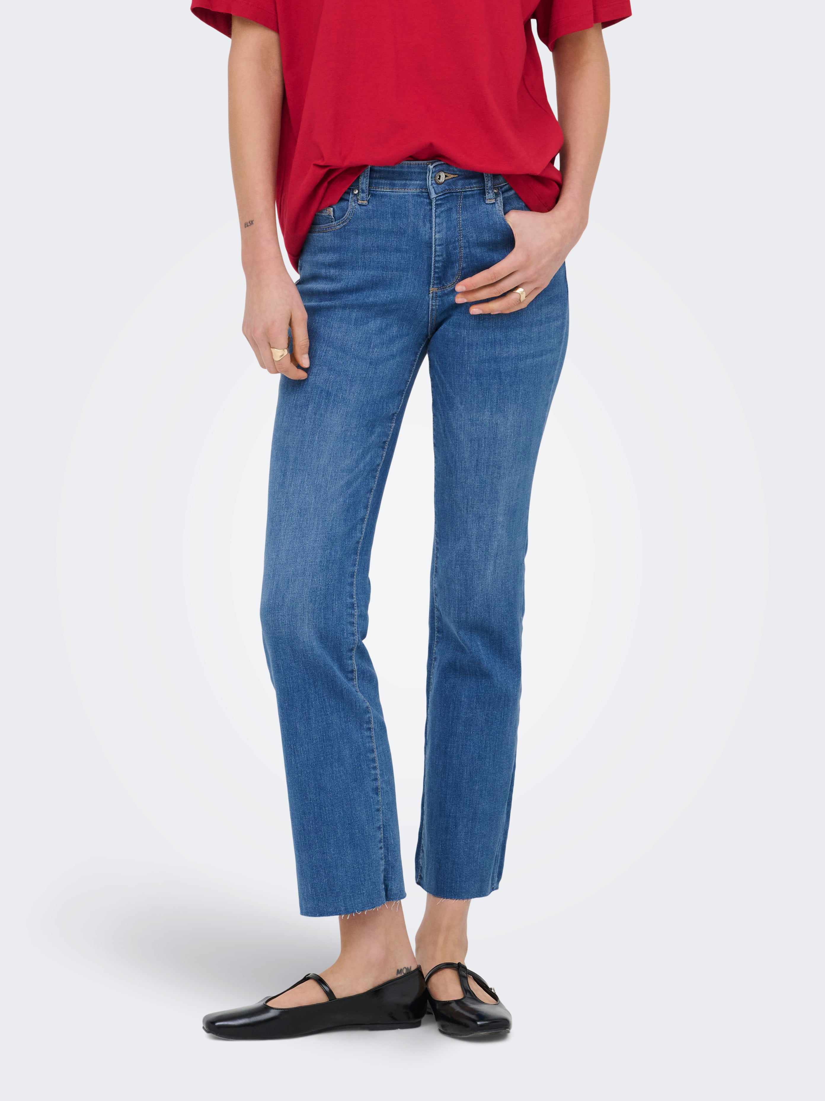 Onlann-kenya Mittlere Taille Flared Jeans