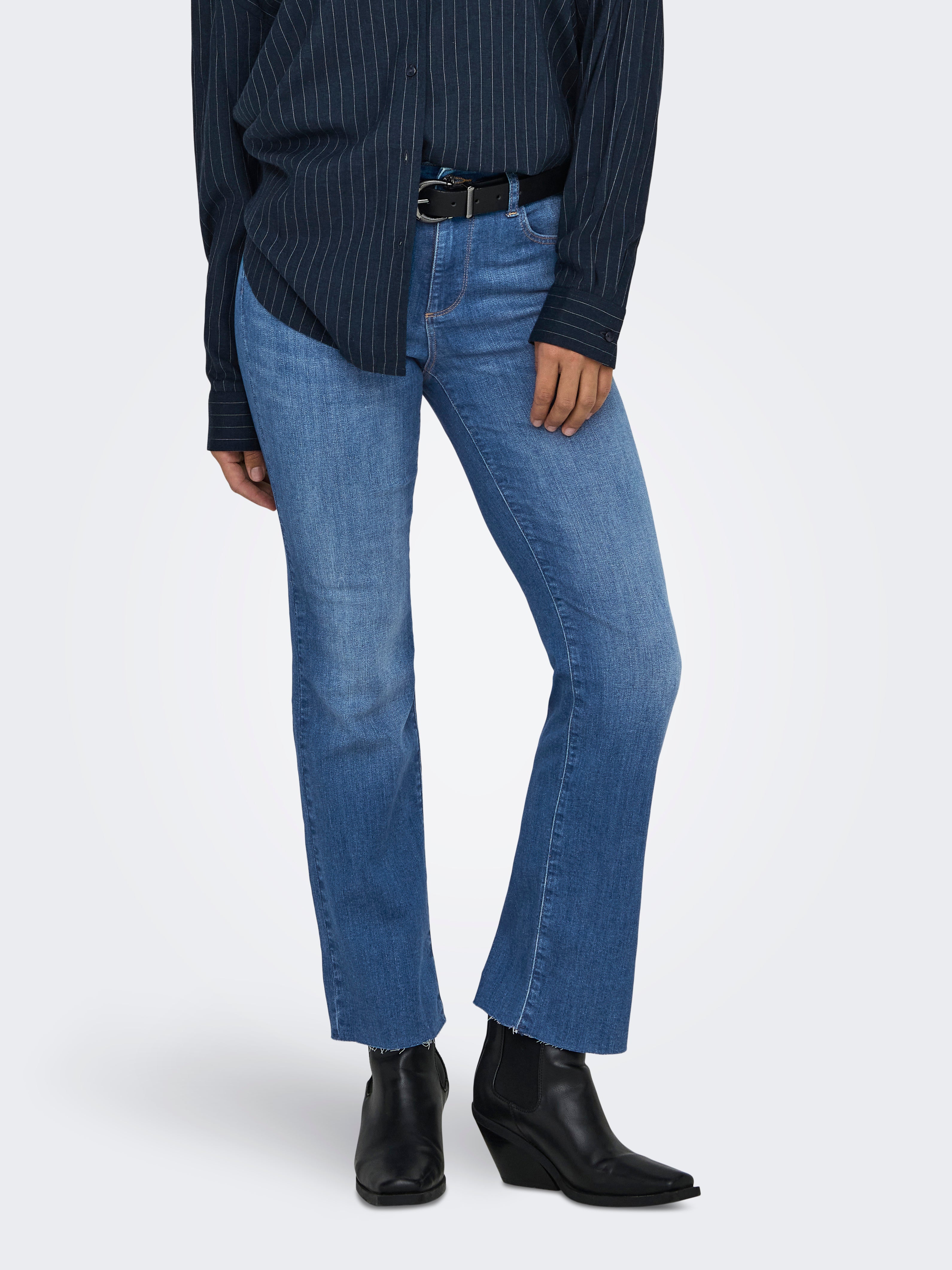 Thumbnail - Onlann-kenya Mittlere Taille Flared Jeans