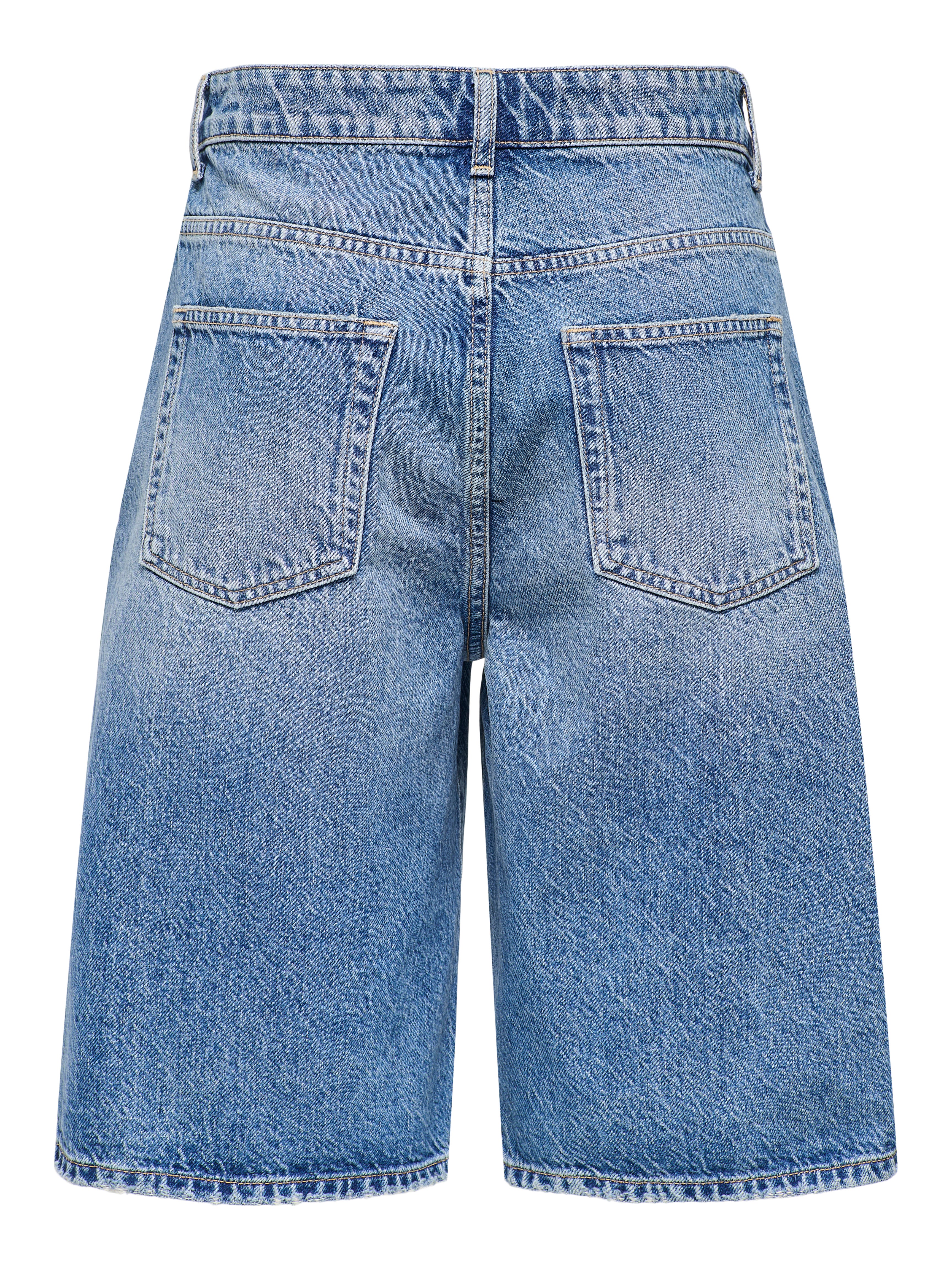 Thumbnail - Onlmate Mittlere Taille Baggy Fit Jeans-shorts