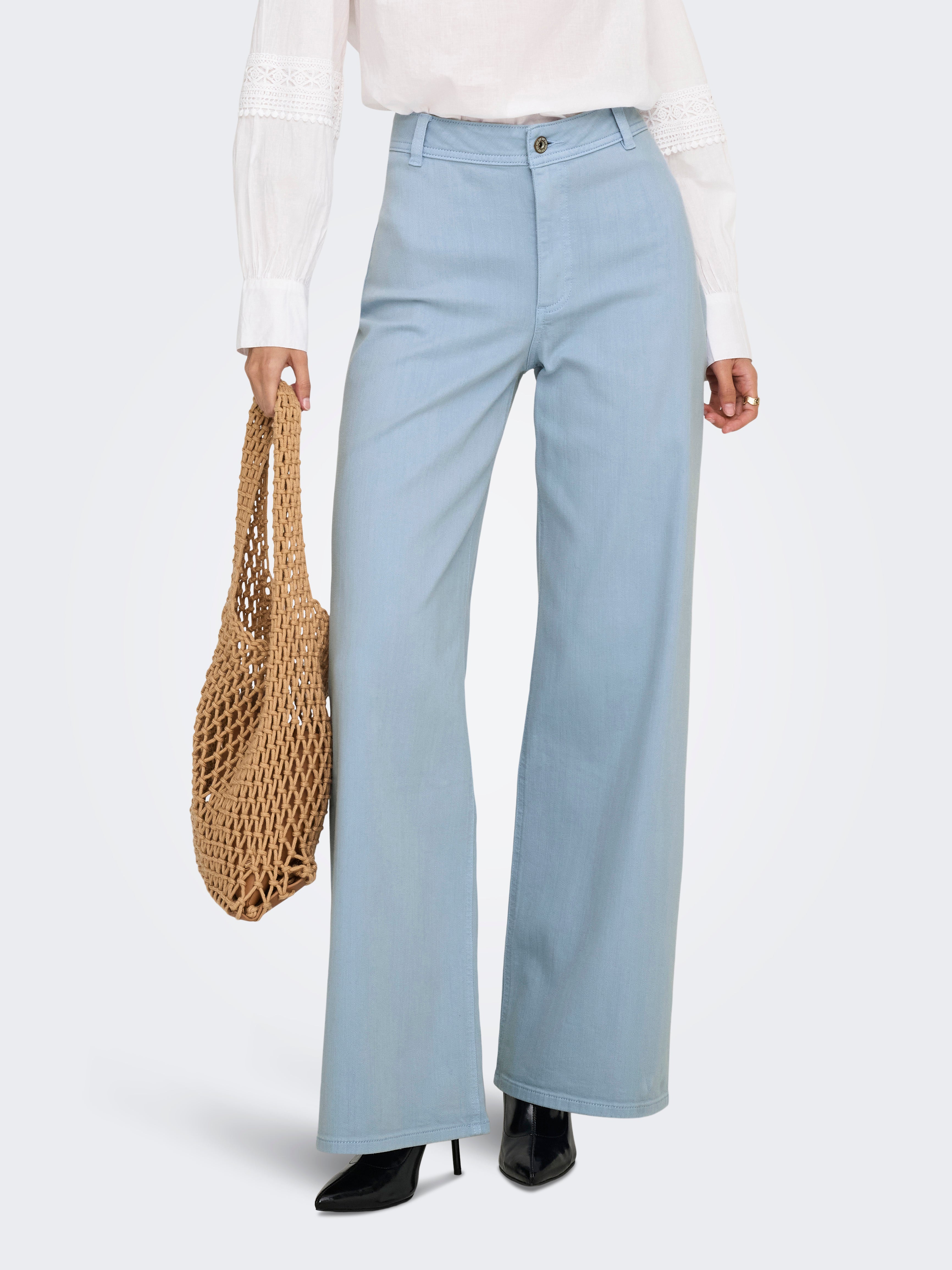 Jdyiris Normal Geschnitten Hose Mit Weitem Beinschnitt