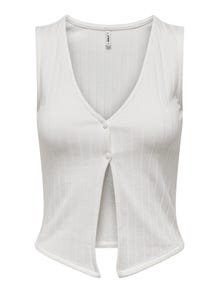 ONLY Regular fit V-Hals Top -White - 15341384