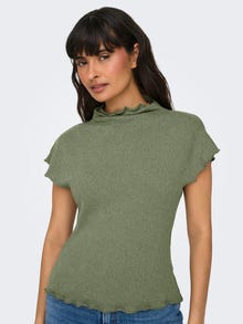 ONLY Knitted top with wave edges -Four Leaf Clover - 15341390