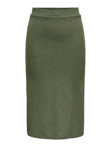 ONLY Midi nederdel med slids  -Four Leaf Clover - 15341391