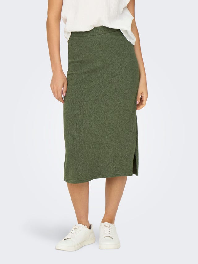 ONLY Midi skirt with slit - 15341391