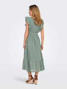 ONLY Tavapärane lõige V-kaelus Lühike kleit -Dark Forest - 15341416