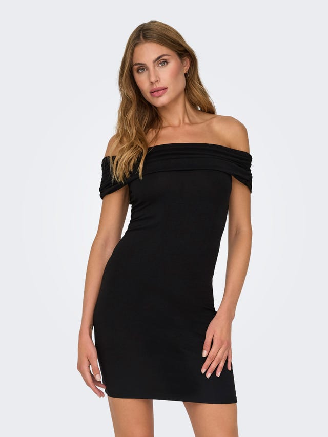 ONLY Slim Fit Off Shoulder Off shoulder Midi dress - 15341523