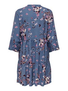 ONLY Robe courte Regular Fit Col en V -Vintage Indigo - 15341609