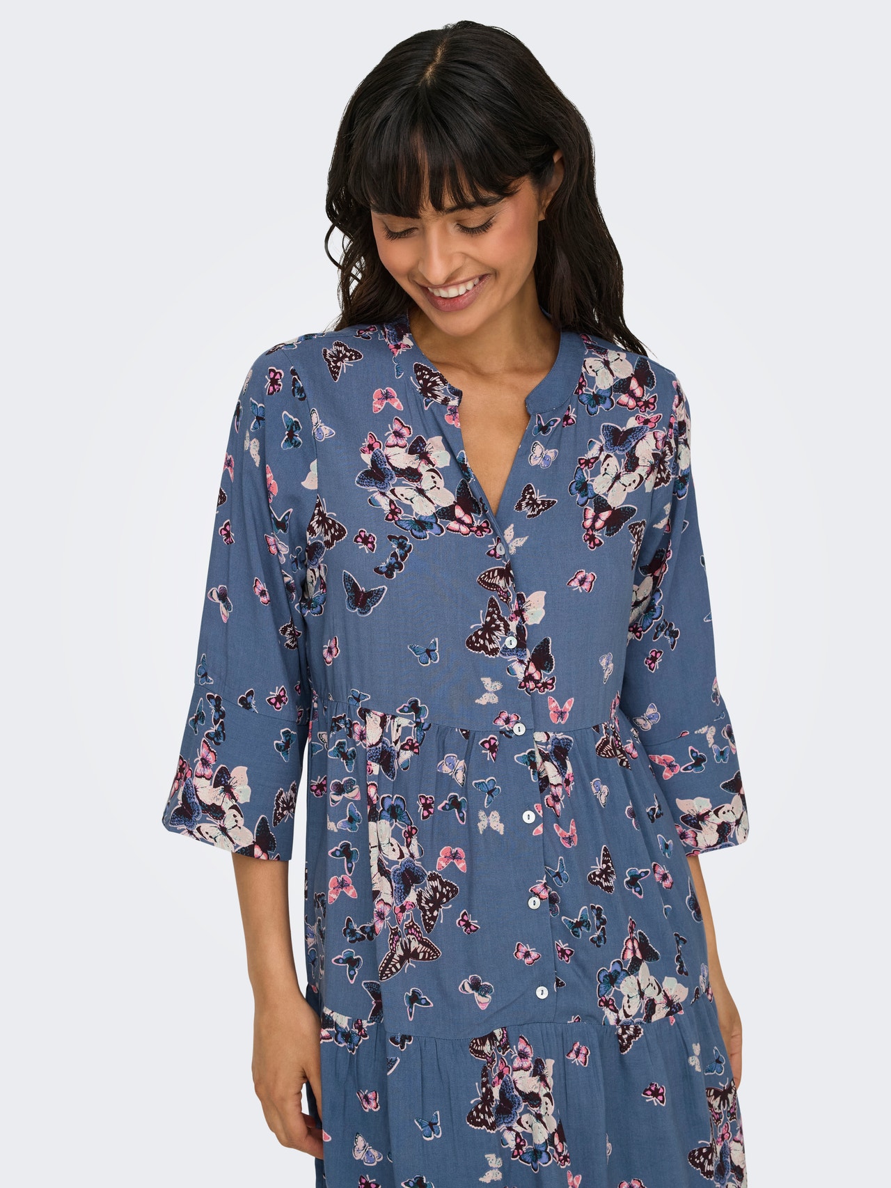 ONLY Loose fittet kjole med print -Vintage Indigo - 15341609